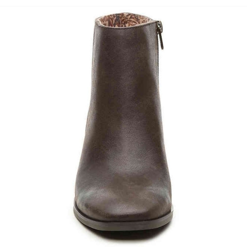 Lucky Brand Malvelia Rustic Grey Leather Ankle Boot Size 10 - Picture 3 of 12
